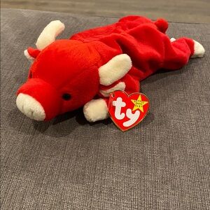 TY Beanie Baby - Snort the Bull - NEW WITH TAGS!  vintage toys toy plush stuffed